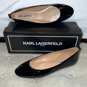 Karl Lagerfeld Patent Leather Flat